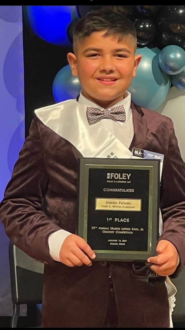 ミッチェル・マネーのインスタグラム：「So proud of my little bud Dom! What an incredible message that we all can apply. Please listen and share! Happy #mlkday #BLM @brienpatermo」