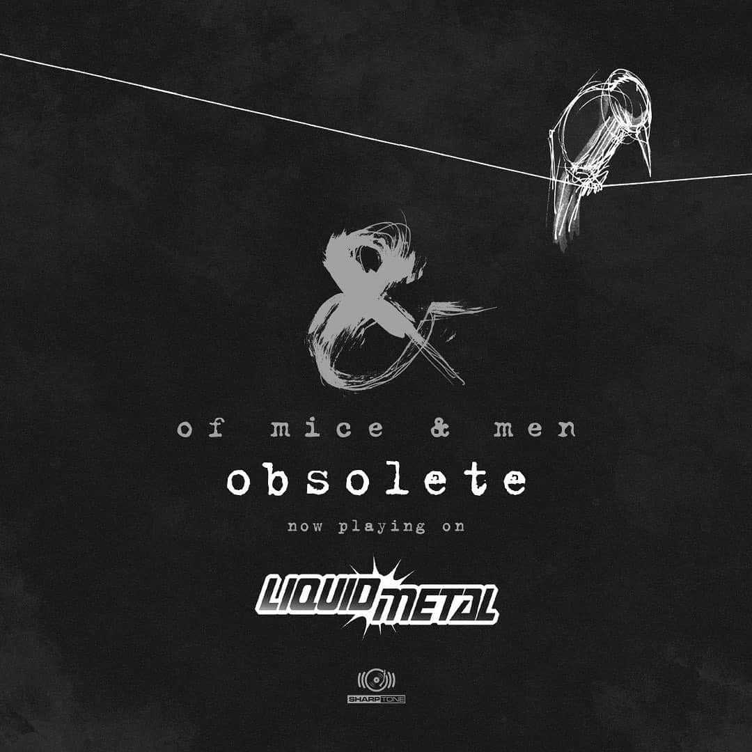 Of Mice & Menのインスタグラム：「Shoutout to @josemangin for adding our new single #Obsolete to @sxmliquidmetal. #NowPlaying 🔊」