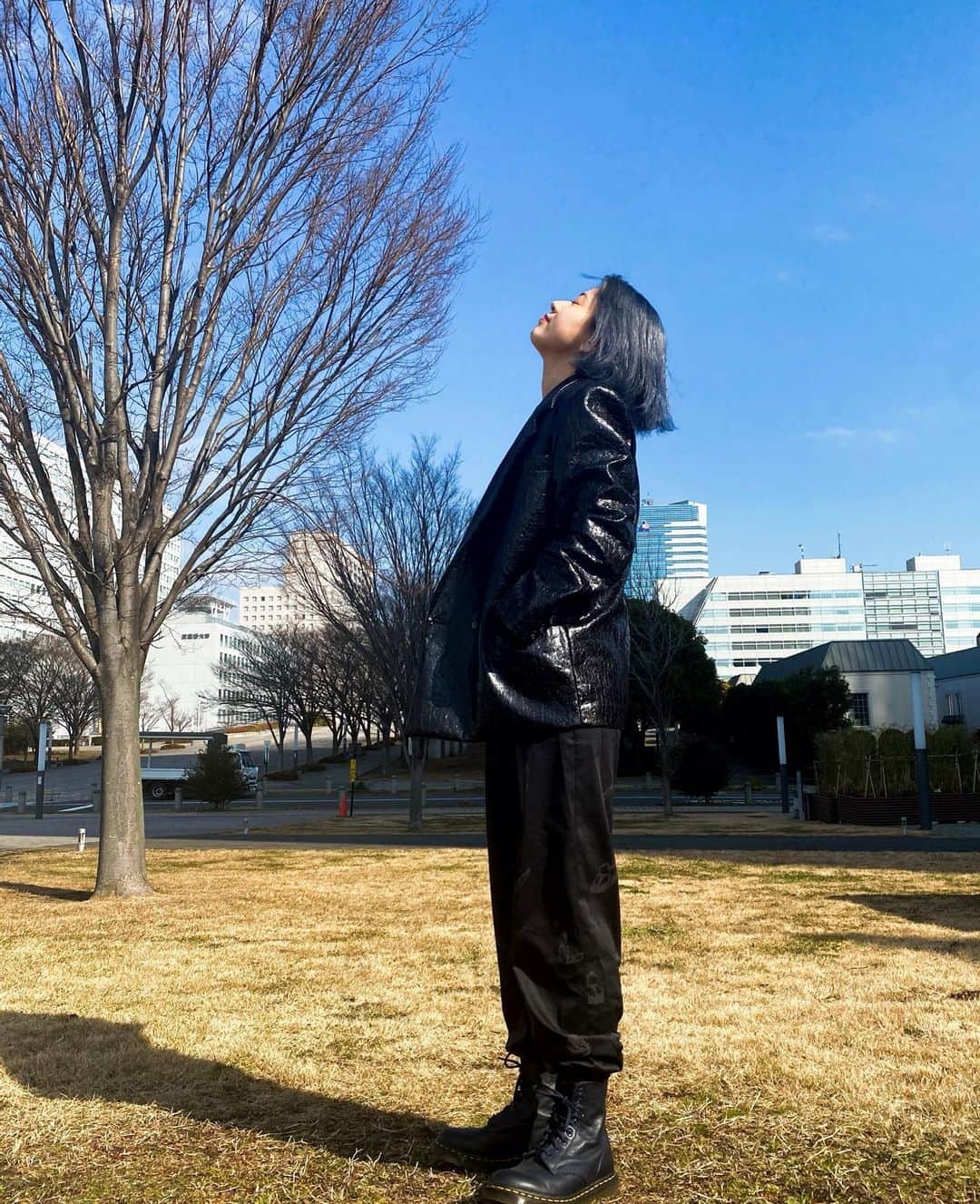 武部柚那さんのインスタグラム写真 - (武部柚那Instagram)「Blue sky💙🦋 I'm here」1月18日 22時53分 - yuzuna__takebe__official
