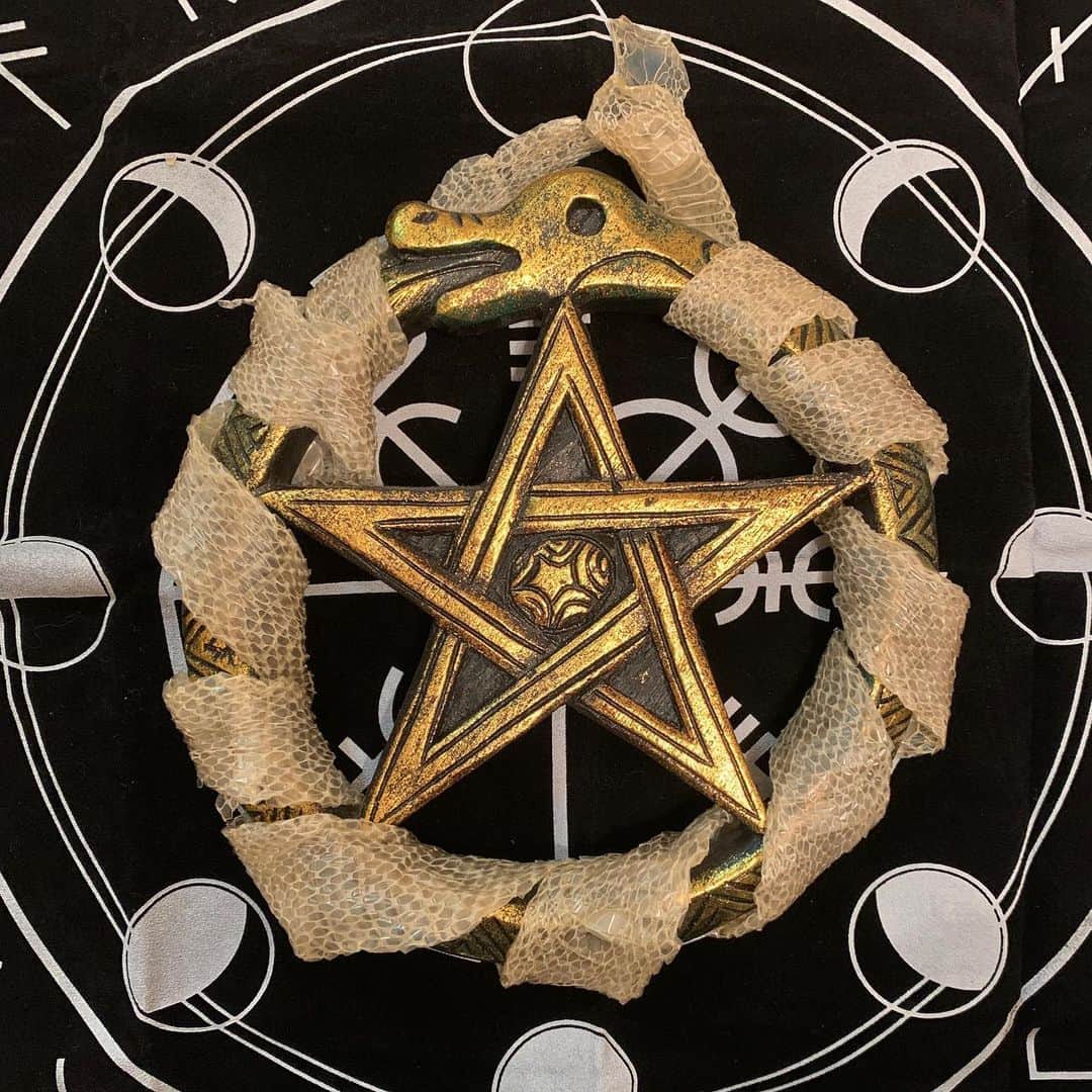 叶ここさんのインスタグラム写真 - (叶ここInstagram)「我が家のリアルウロボロス  #ouroboros #ウロボロス #蛇 #snake #magic  #wicca #wiccan  #witch  #witchcraft  #魔女 #魔術」1月18日 22時54分 - coco_kanou