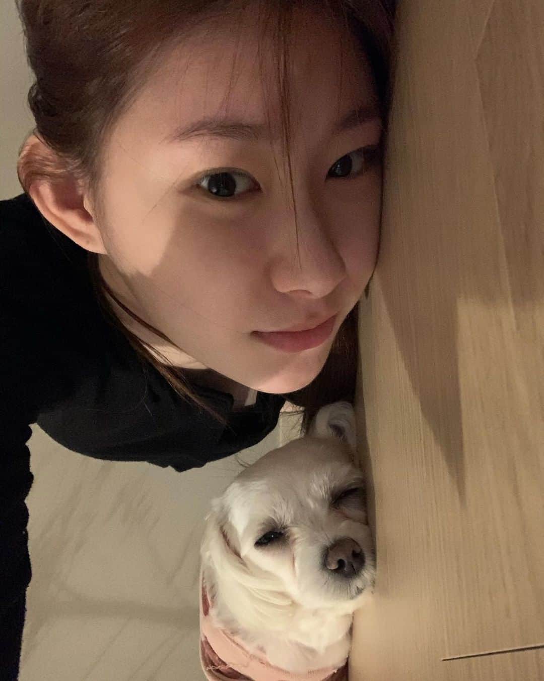 チェリョンのインスタグラム：「goodnight. sleep tight 😴💭」