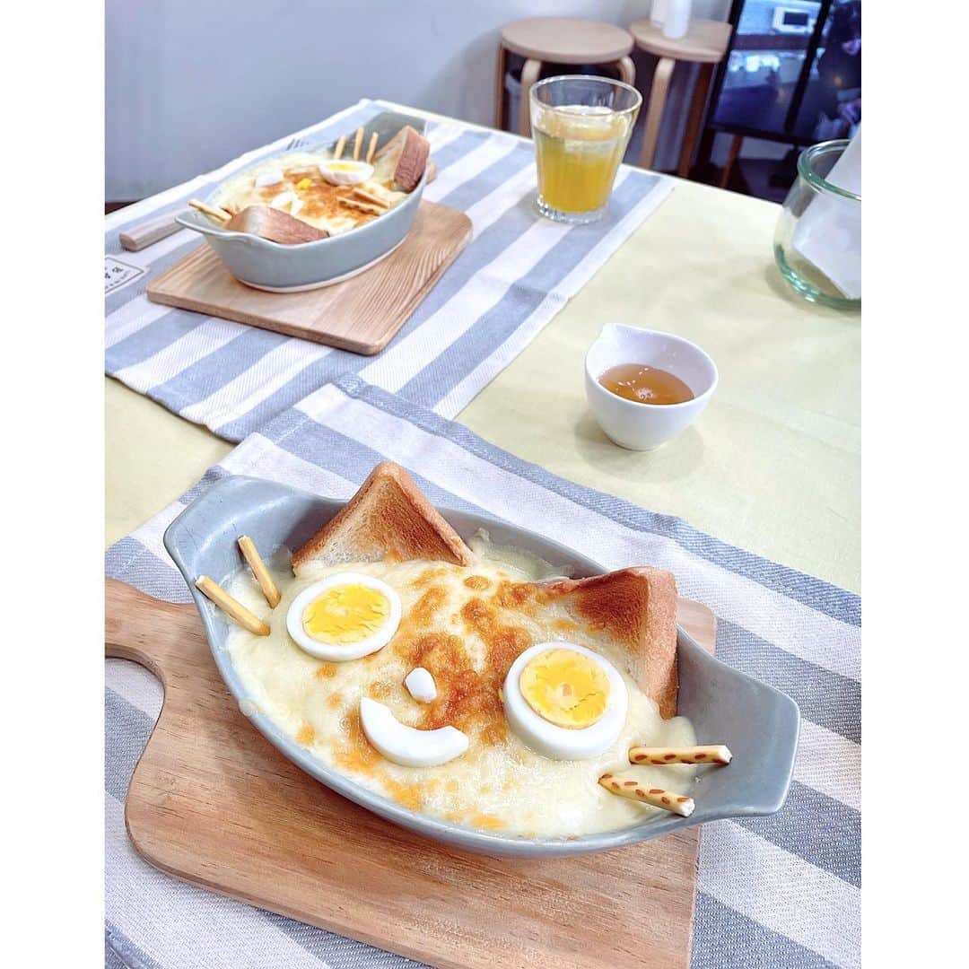 廣川奈々聖さんのインスタグラム写真 - (廣川奈々聖Instagram)「上出来や〜 ！👨🏻‍🍳👨🏻‍🍳👨🏻‍🍳﻿ ﻿ 猫のパングラタン！チーズたっぷり🧀﻿ ﻿ ﻿ ﻿ ﻿ #お料理#手作りごはん#パングラタン#グラタンレシピ#おうちカフェ#ごち」1月19日 0時11分 - nanaseven7_u_u