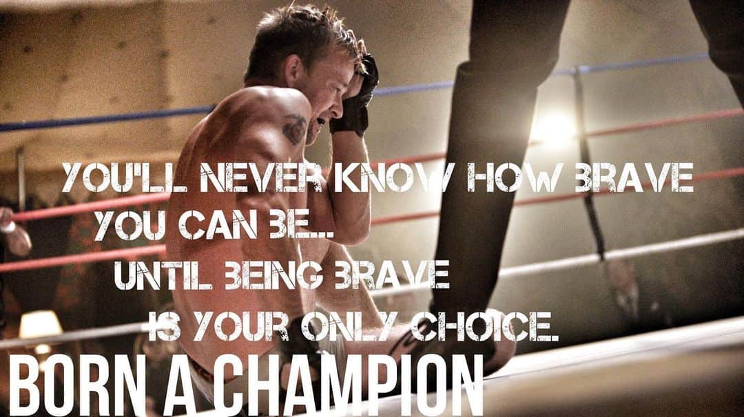 ショーン・パトリック・フラナリーのインスタグラム：「You’ll never know how brave you can be... until being brave is your only choice. #BORNACHAMPION #Lionsgate #UFC #BJJ #BJJ4life #LoveAndViolentJiuJitsu Everywhere on Friday, Jan 22nd.」