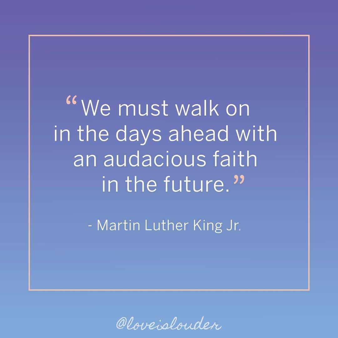 のインスタグラム：「In observance of Martin Luther King Jr. Day with @JEDfoundation & @LoveisLouder. 💜」