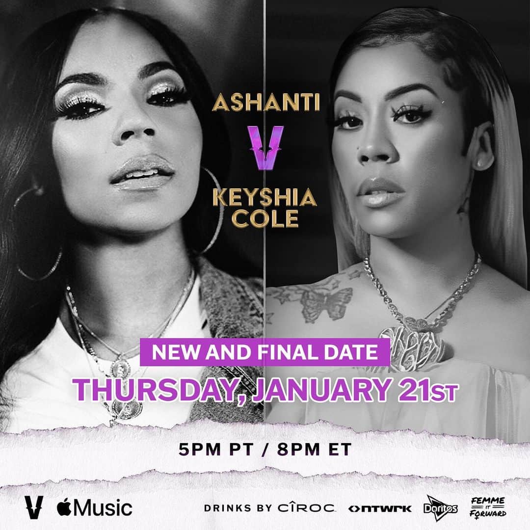 アシャンティのインスタグラム：「See y’all Thursday January 21st!!!8pm Est!!!! 🎉🎉🎉🎉」