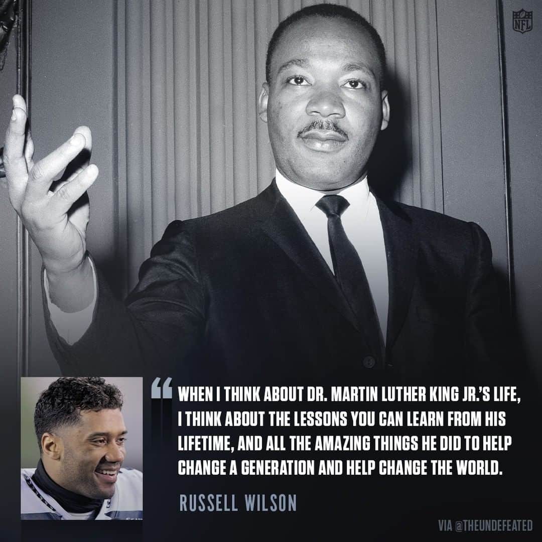 NFLさんのインスタグラム写真 - (NFLInstagram)「NFL players around the league celebrate the life and lasting impact of Dr. Martin Luther King Jr. #MLKDay」1月19日 2時41分 - nfl