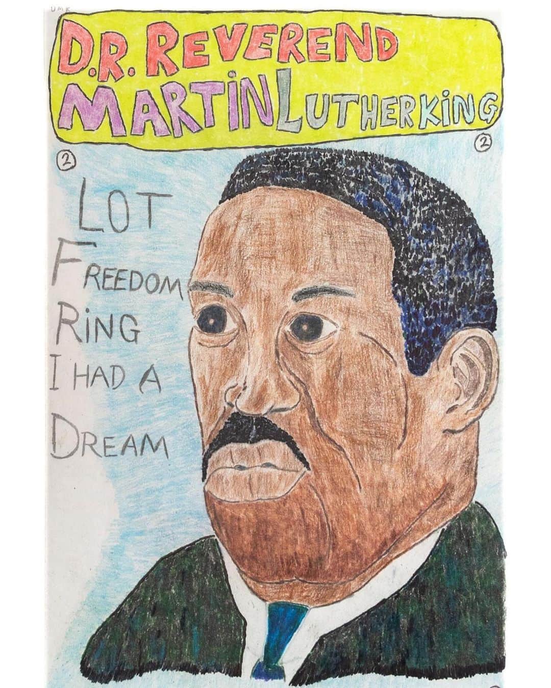 エイミー・セダリスさんのインスタグラム写真 - (エイミー・セダリスInstagram)「@creativegrowth ・・・ Happy Martin Luther King Jr. Day from Creative Growth! Artwork by #LarryRandolph」1月19日 3時12分 - amysedaris