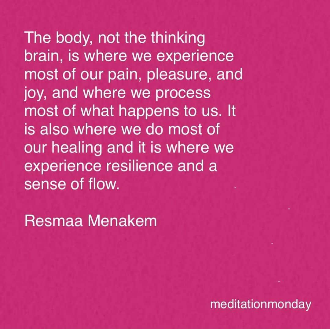 Beam & Anchorのインスタグラム：「Tonight at #meditationmonday we will be exploring the wisdom of the body and how we can bypass the mind and leverage our inherent ability to use our bodies to process our experience. 💗💗 Join us from 7-8:30 PST - this is a donation based class and no one is turned away due to lack of funds. 💗 Link in bio for details to join.  All warmly welcomed. With @dashmargaret @openspacemindfulness @thepeachspace」