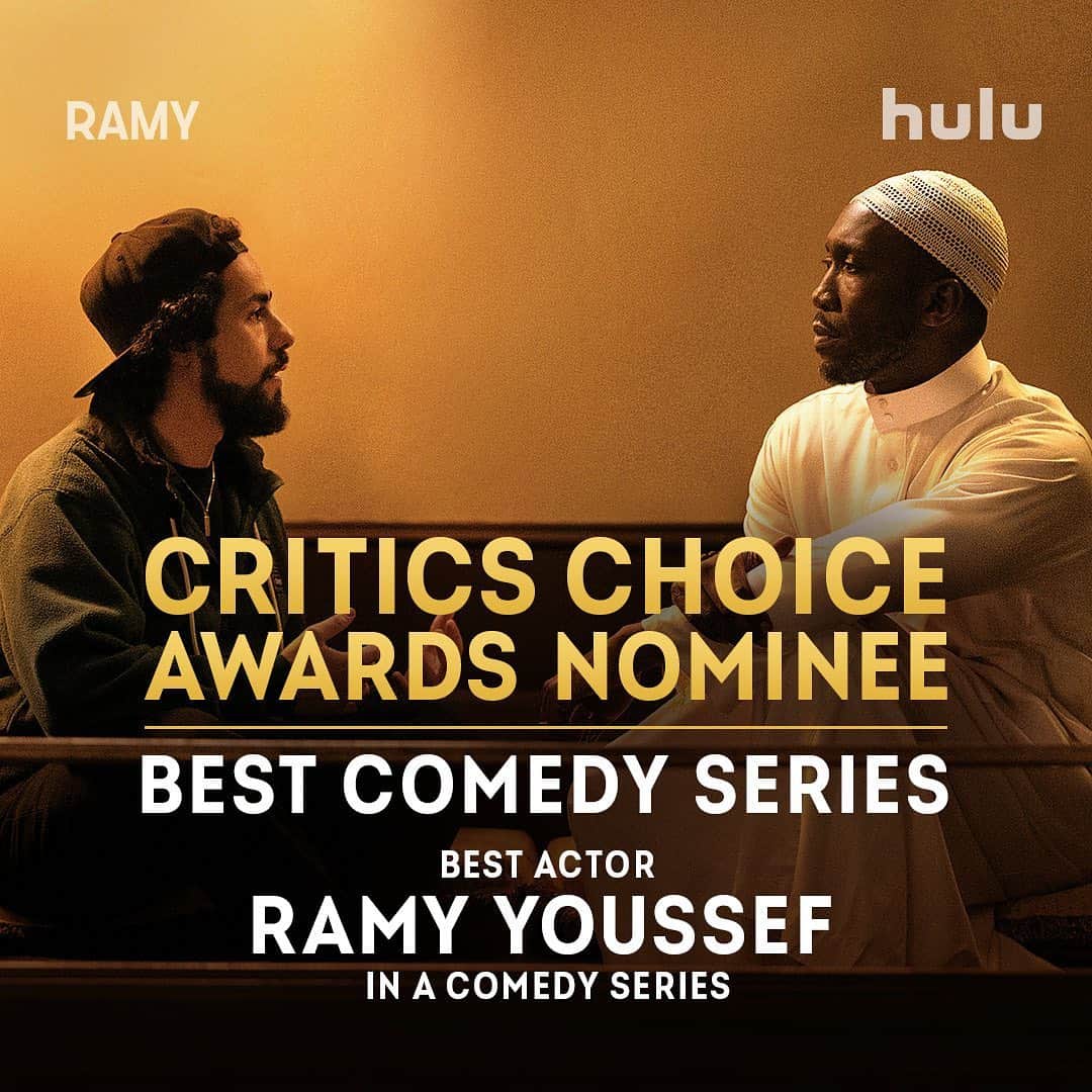 Hulu Home of Emmy-winningさんのインスタグラム写真 - (Hulu Home of Emmy-winningInstagram)「🎉 🎉🎉 Congrats to @Ramy for his @CriticsChoice nomination for Best Actor in a Comedy Series, and to #Ramy for the show's #CriticsChoice nomination for Best Comedy Series!」1月19日 4時18分 - hulu