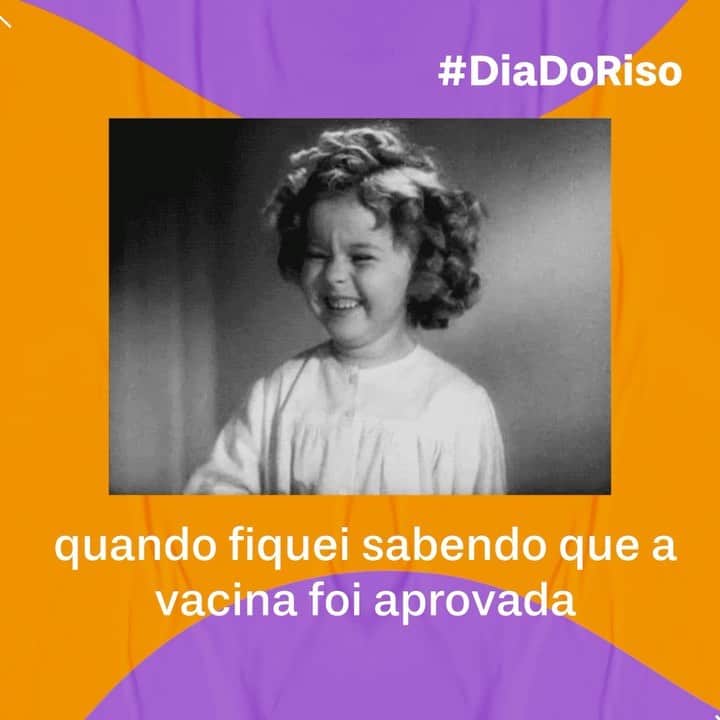 ザクシーのインスタグラム：「Nada melhor do que começar a semana com o #DiaDoRiso e promoção, né? 😂 Tá tendo promo* com descontos de até 30% no nosso site! Ah, e pra entrar na brincadeira, escolha um dos cards e envie aquele que mais combina com o seu mood pro @ que tá sempre dando altas risadas com você!   *Promoção válida em lista selecionada entre os dias 06/01/2021 e 31/01/2021 ou enquanto durarem os estoques.  #pracegover #pratodosverem: Em todos os gifs, temos o fundo roxo com laranja. No centro, temos a imagem preto e branco de uma criança rindo, de um jeito tímido. Abaixo, está a frase: quando fiquei sabendo que a vacina foi aprovada. No gif 2, temos duas mulheres negras que se olham e caem na risada. Abaixo, está a frase: aquele momento em que você olha pra sua amiga e lembra de um momento engraçado. No gif 3, temos uma mulher branca que se engasga de tanto rir. Abaixo, está a frase: aquele momento em que você ri tanto que até se engasga.  No gif 4, temos uma mulher branca segurando uma xícara que cospe a bebida ao dar uma risada. Abaixo, está a frase: aquele momento em que você não consegue controlar a crise de riso. No gif 5, temos uma mulher negra colocando a mão na testa tentando disfarçar o riso. Abaixo, está a frase: aquele momento que você quer rir mas não pode. No gif 6, temos duas meninas olhando para um celular e rindo. Abaixo está a frase: quando você encontra um meme novo.」