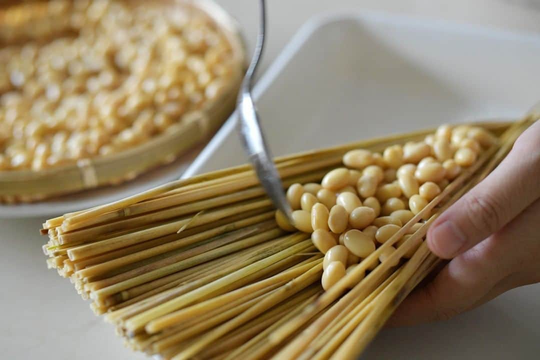 Komerco-コメルコ-さんのインスタグラム写真 - (Komerco-コメルコ-Instagram)「. おいしさに感動！ おうちで楽しめる手作り藁納豆 . 日本のソウルフードのひとつ「納豆」。昔ながらの藁（わら）に入った納豆を食べたことがある方は意外と少ないのではないでしょうか。  藁に包むことで独特の香りが豆に移り、いつもとはちょっと違う特別なおいしさに。また、藁が適度な水分を吸収するので豆の旨みが凝縮し、程よい歯ごたえに仕上がります。  自宅でも手軽につくれる便利なキットを活用した、手作り納豆とアレンジレシピをご紹介します！  -------------------------------⁣ ▷ #コメルコバナシ は、KomercoアプリとWebサイトのホーム画面でご紹介している読みもの。クリエイターや作品の魅力を紹介し、モノからはじまる料理の楽しさと可能性を提案しています。⁣ https://komer.co/komercobanashis/mP0DGB4eUI9Dljy1RLMa .⁣ ▷Web版はプロフィールリンクから📲⁣ @komerco_official⁣ .⁣ ▷iOS版アプリのダウンロードはAppStoreにて「Komerco」または「コメルコ」と検索🔎⁣ -------------------------------⁣ .⁣ #komerco #コメルコ #cookpad #クックパッド #komercoごはん #料理をもっと楽しく #おうちごはんを楽しもう #おうちごはん #instafood #foodpic #cookinglove #手しごと #komercoフード #komercoクラフト⁣ #手作り #自家製 #手づくり #手仕事 #納豆 #藁納豆 #わら納豆 #自家製納豆 #納豆ごはん  #岩手 #風土農園 #手作り納豆キット  #発酵 #発酵料理 #発酵食品」1月19日 7時31分 - komerco_official