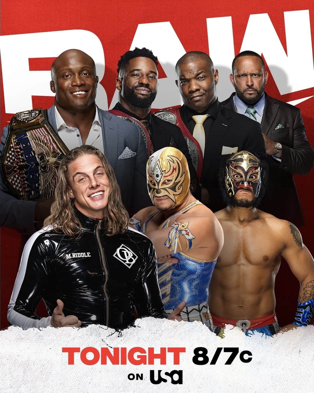 WWEさんのインスタグラム写真 - (WWEInstagram)「TONIGHT on #WWERaw  The Lucha House Party & @riddlebro join forces against The Hurt Business in a Six-Man Tag Team Match!」1月19日 8時57分 - wwe