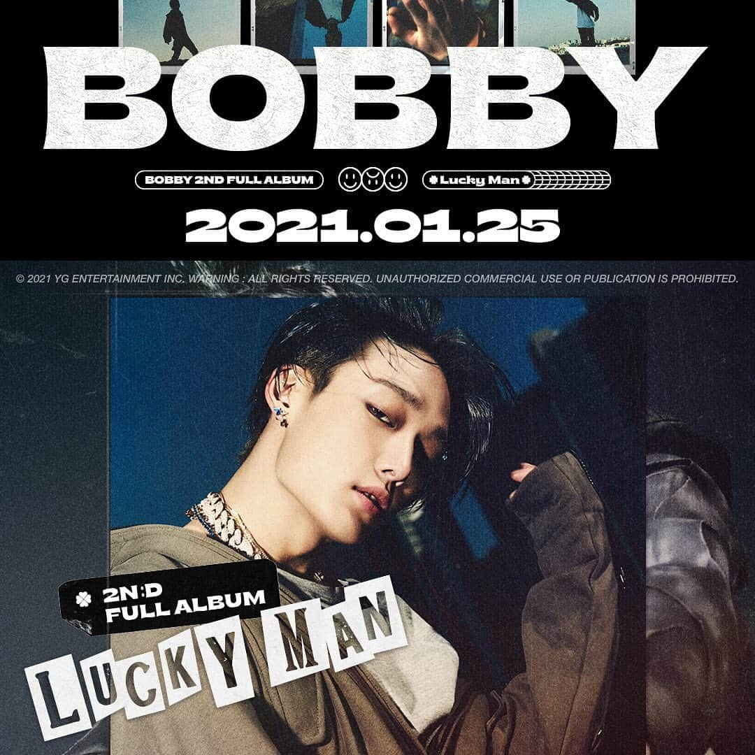 iKONさんのインスタグラム写真 - (iKONInstagram)「BOBBY 2nd FULL ALBUM [LUCKY MAN]  #BOBBY #바비 #iKON #아이콘 #2ndFULLALBUM #LUCKYMAN #20210125 #YG」1月19日 9時00分 - withikonic