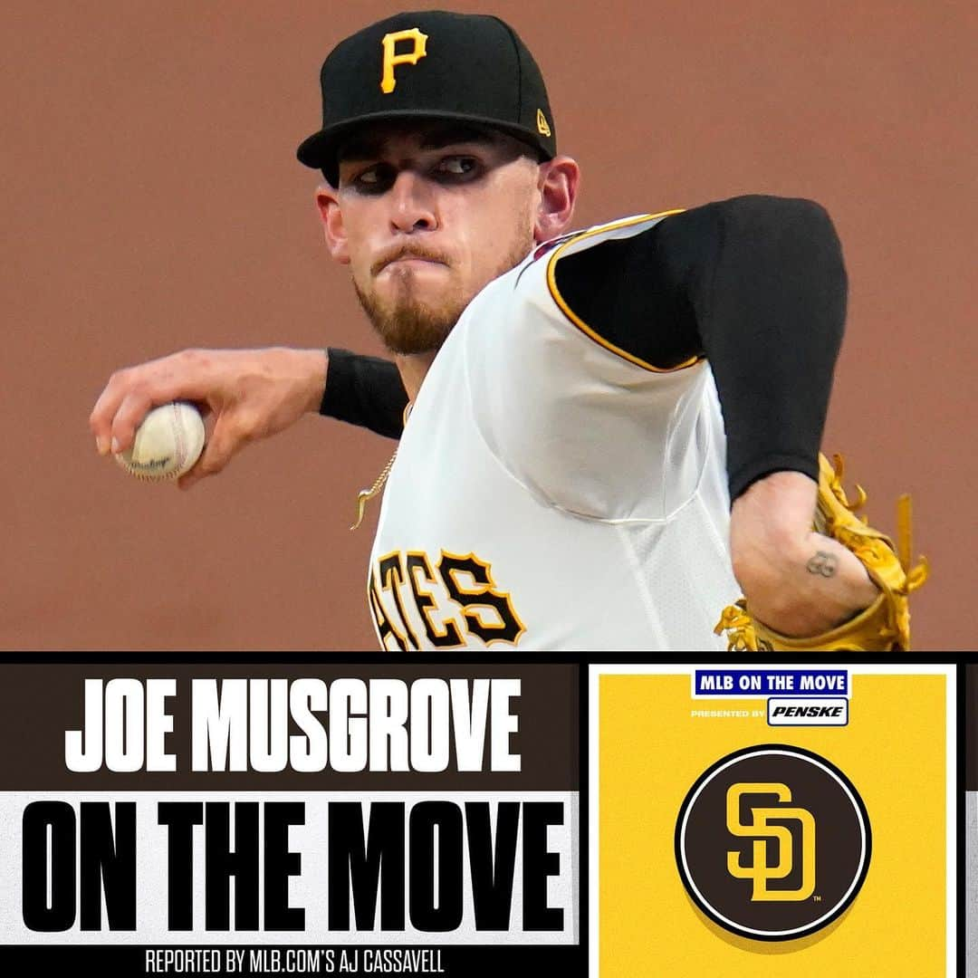 MLBさんのインスタグラム写真 - (MLBInstagram)「The Padres keep adding pitching.  Joe Musgrove is reportedly heading to San Diego as a part of a 3-team trade with the Pirates and the Mets, per MLB.com's AJ Cassavell.」1月19日 9時10分 - mlb