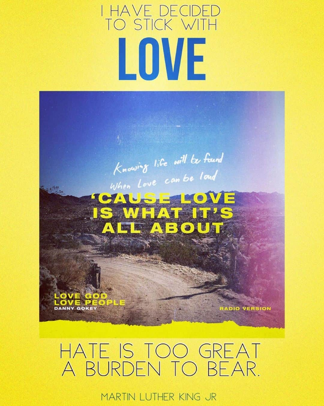 ダニー・ゴーキーさんのインスタグラム写真 - (ダニー・ゴーキーInstagram)「#chooselove #lovegodlovepeople #mlkday #mlkquotes #martinlutherkingjr」1月19日 9時14分 - dannygokey