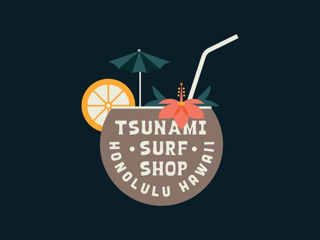 Dribbbleさんのインスタグラム写真 - (DribbbleInstagram)「Tsunami Surf Illustration by Katie Connolly ⠀ ⠀ #dribbble #design #surf #branding #illustration #logo #logodesign」1月19日 10時27分 - dribbble