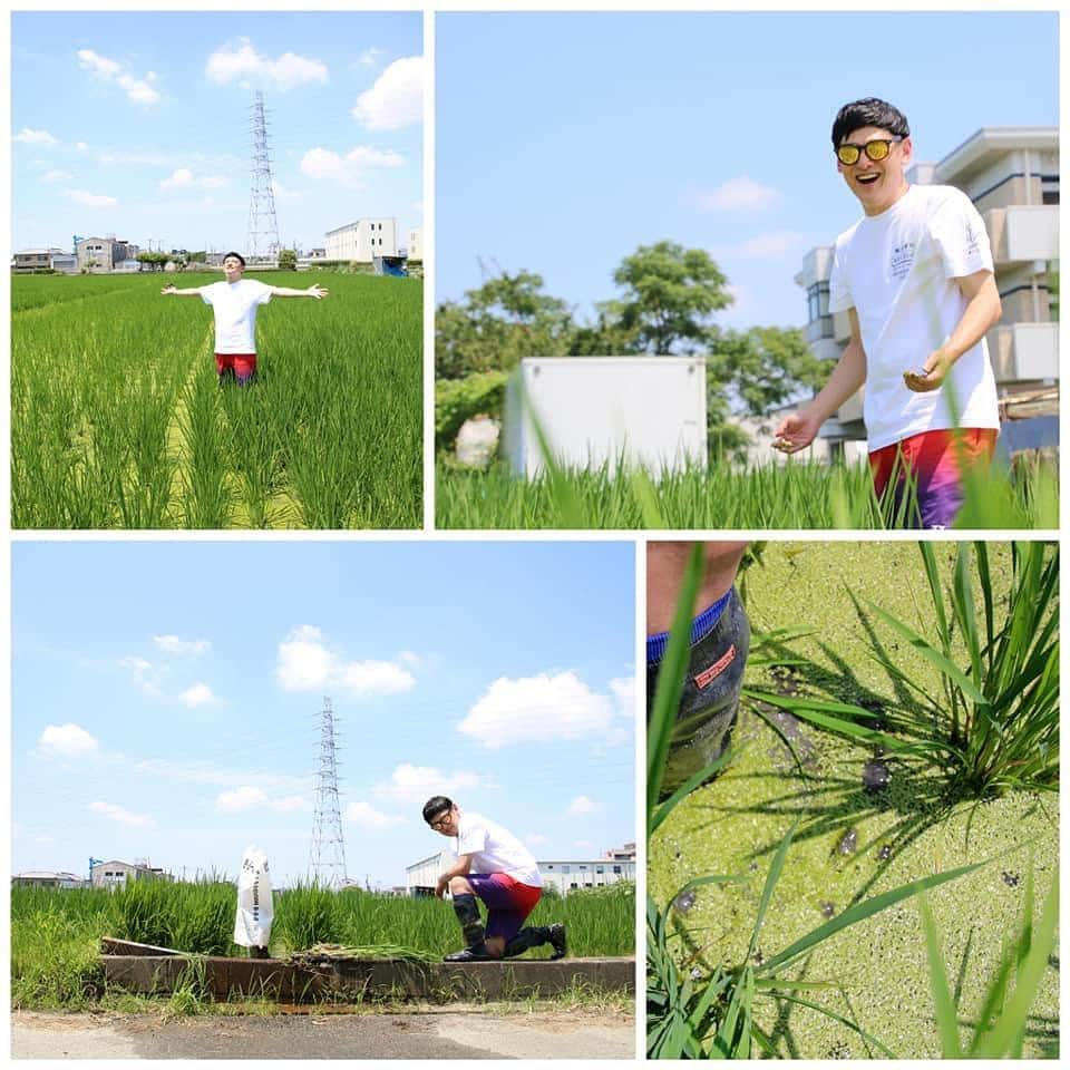 宮田麺児さんのインスタグラム写真 - (宮田麺児Instagram)「田おこしから田植えから稲刈り 袋つり用の袋をイナ染　ここまできた。あとは仕込んで　2月に完成。  #日本酒 #田んぼ #稲刈り #田植え #山田錦 #東大阪 #与謝町 #与謝娘酒造 #稲藁」1月19日 10時39分 - miyatamenji