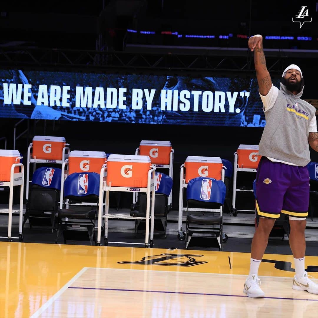 Los Angeles Lakersさんのインスタグラム写真 - (Los Angeles LakersInstagram)「An honor to play on this day. #MLKDay」1月19日 11時28分 - lakers