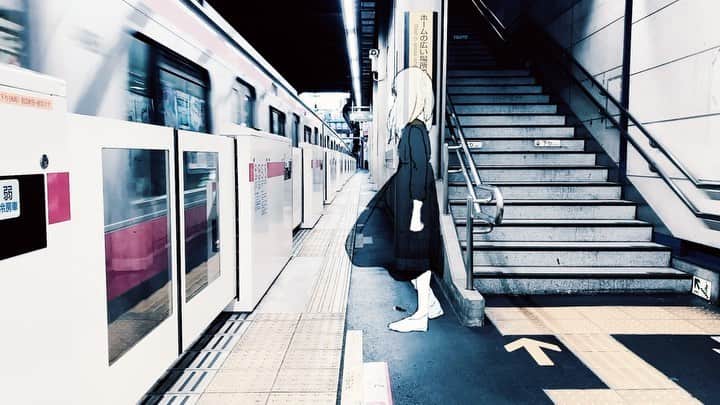 足立佳奈のインスタグラム：「#まちぼうけ」