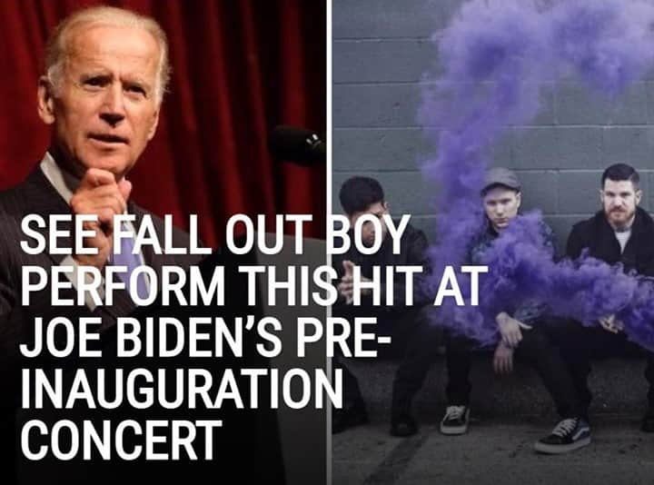 Alternative Pressさんのインスタグラム写真 - (Alternative PressInstagram)「WATCH: @falloutboy helped celebrate @JoeBiden’s upcoming inauguration by performing these hits during the ‘We The People’ ⁠ LINK IN BIO⁠ .⁠ .⁠ .⁠ #joebiden #presidentjoebiden #presidentelect #presidentelectjoebiden #joebideninauguration #2021inauguration #falloutboy #fob #wethepeople #altpress #alternativepress」1月19日 12時00分 - altpress