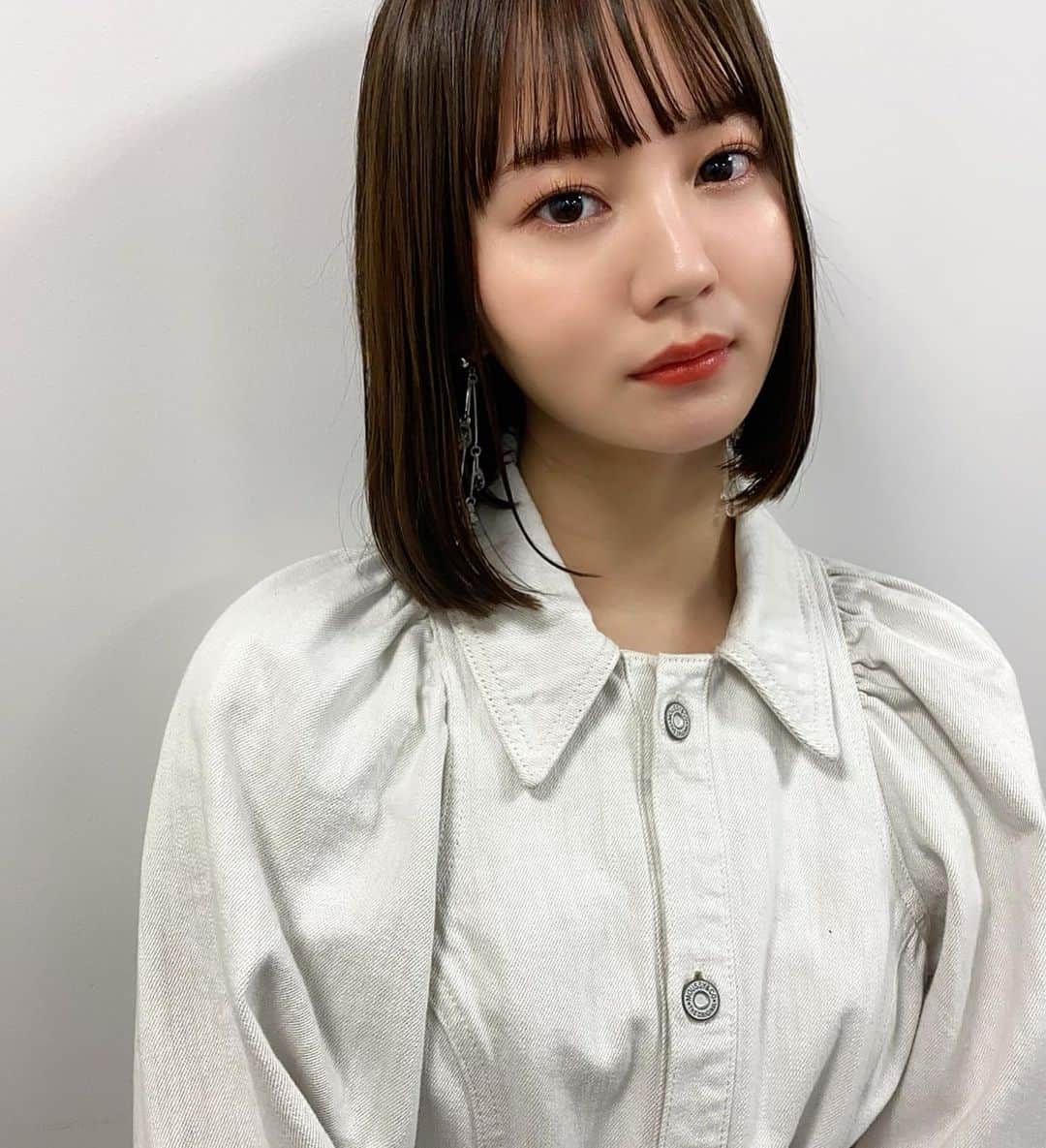 高橋有紀のインスタグラム：「昨日のNANAMIちゃんの悪意の矢予選 惜しかった〜！！ ボブかわいい♡ #hairmake #osakana_yuki #nanami」