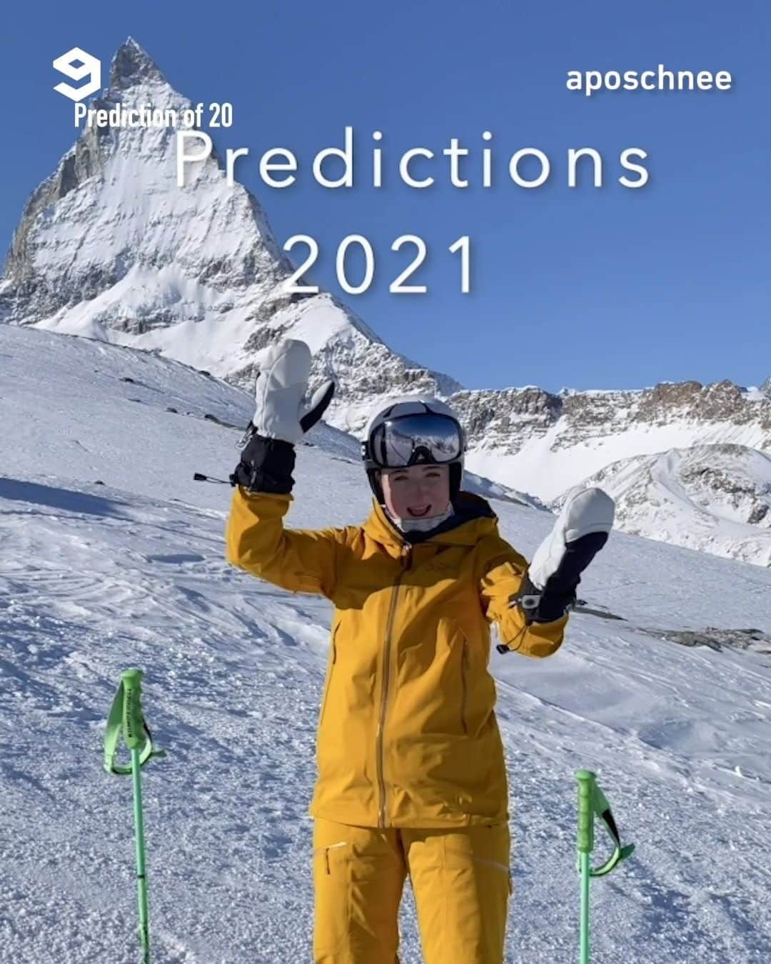 のインスタグラム：「Let's stay strong together 💪🏻 📹 @aposchnee - #9gag #2021 #ski #skiing #sport」