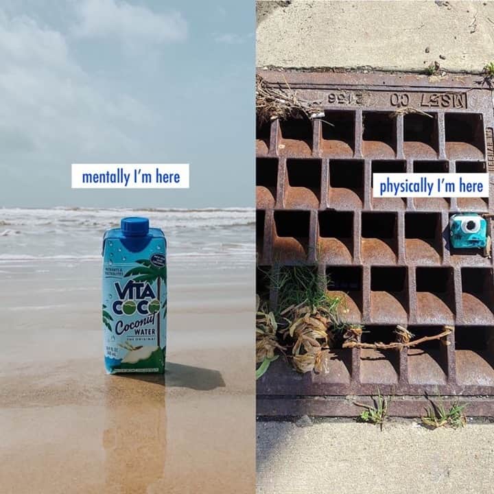 Vita Coco Coconut Waterのインスタグラム：「Day 309 of WFH  *sips coconut water and sighs*」