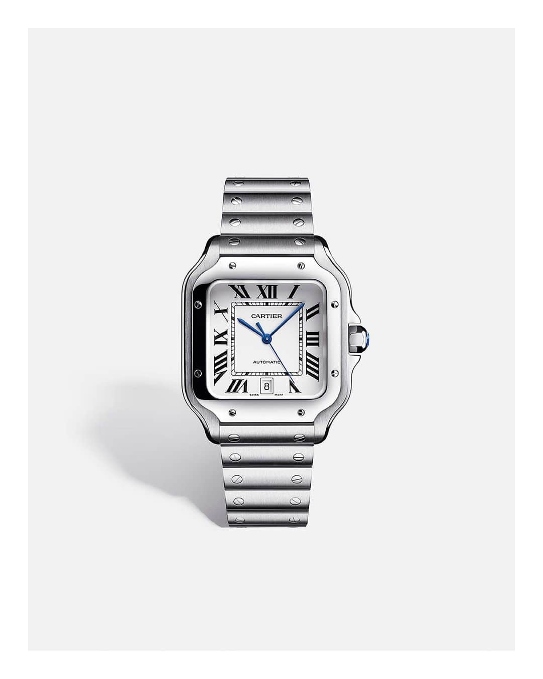 カルティエさんのインスタグラム写真 - (カルティエInstagram)「The design of the Santos de Cartier watch refers to the stylistic intuition of a jeweler who dares to show what others hide, such as the screws. #TheCultureofDesign #SantosdeCartier」1月20日 1時56分 - cartier
