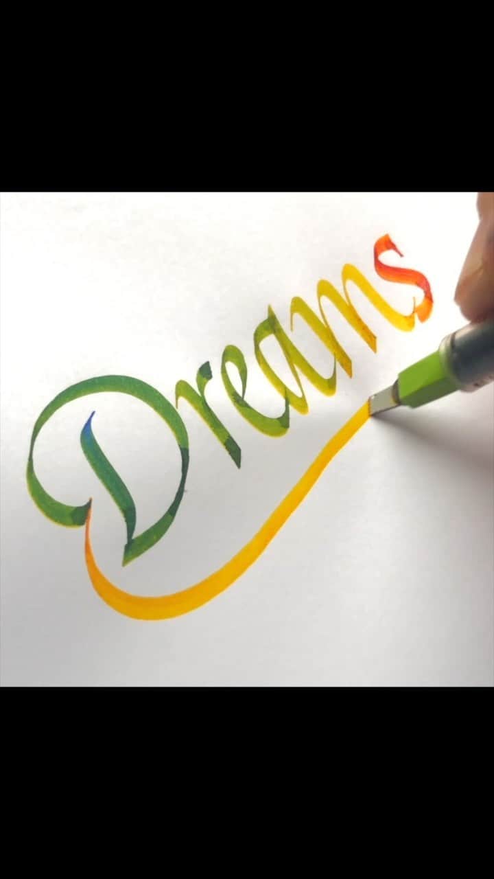 Seb Lesterのインスタグラム：「Great pens! #ad #wow #PilotPintor #PilotParallelPen #PintorMarkers #Lettering #PilotPen PilotPens #calligraphy」