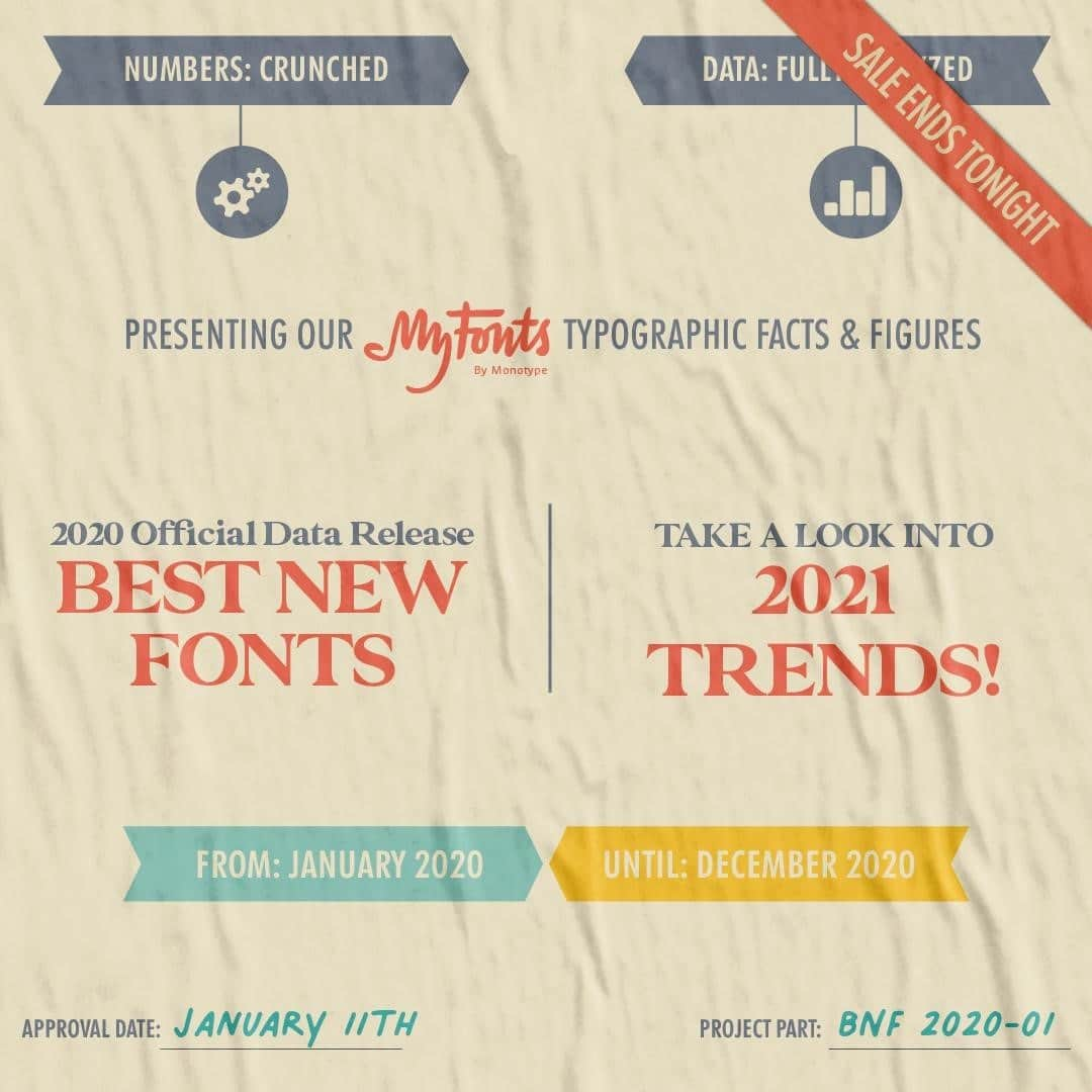 myfontsさんのインスタグラム写真 - (myfontsInstagram)「Last call, y’all. For a few more hours, you’ll still be able to save BIG on both last year’s best-selling new #fonts and the big #type #trends of 2021: #BestNewFonts2020: https://bit.ly/39ilba8 #TypeTrends2021: https://bit.ly/3sv6v0a #type • #typography • #graphicdesign • #design • #lettering • #typedesign • #graphics • #letters • #vector • #art」1月20日 1時47分 - myfonts