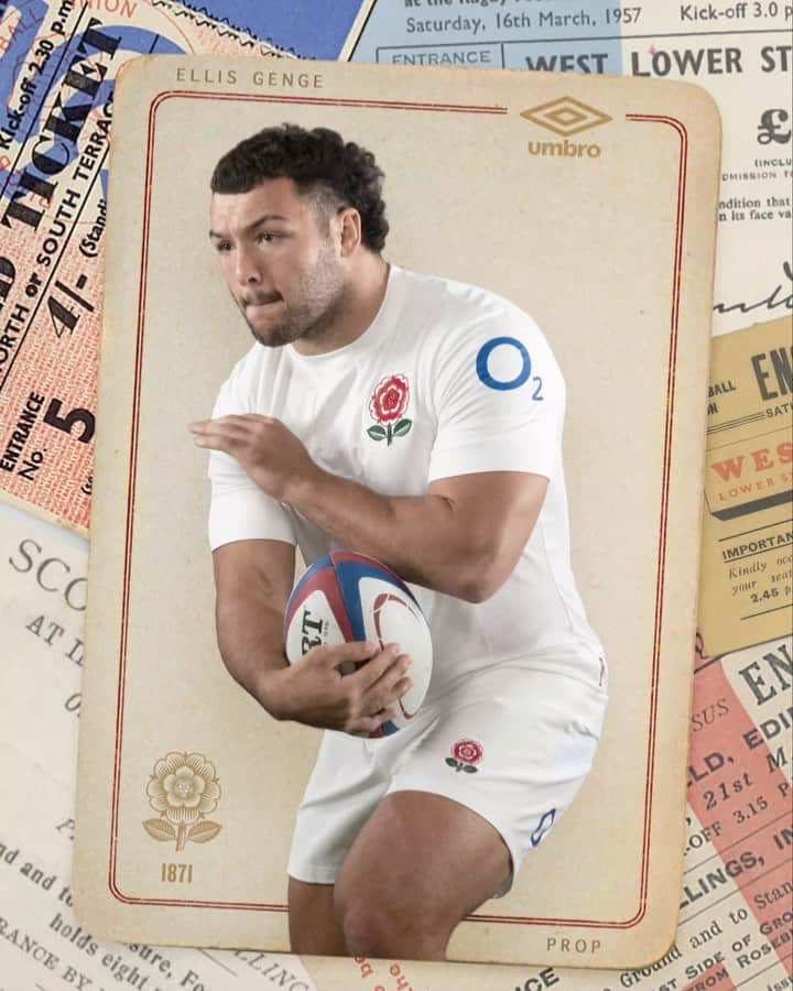 ラグビーイングランド代表のインスタグラム：「Celebrating 150 years of England Rugby 🌹  Introducing our special anniversary @umbro_rugby kit to be worn in our opening #GuinnessSixNations match against Scotland 🏴󠁧󠁢󠁥󠁮󠁧󠁿🏴󠁧󠁢󠁳󠁣󠁴󠁿  Follow the link in our bio to buy your shirt now 🛒」