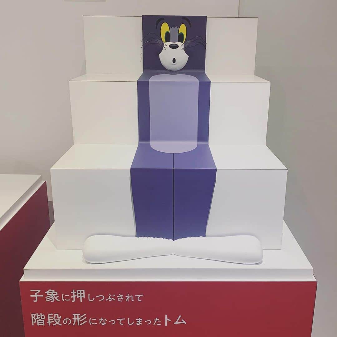 仮眠玲菜のインスタグラム：「🤍🤍  #トムとジェリー展  #トムとジェリー」