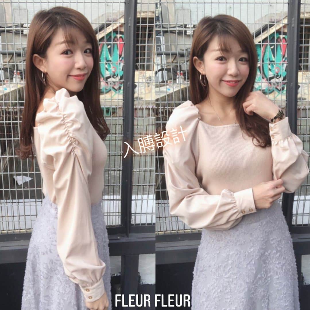 Fleur Fleurのインスタグラム：「真真正正感覺到春天🌸的意識了 開始轉春裝未啊？🍄🌷🍄🌷 大量新貨上架 率先介紹呢一件恤衫x針織🧶上衣 今季一定要入手嘅keyword:泡泡䄂  呢一件唔會着啲人顯肥🙅🏻‍♀️ 因為有入膊嘅剪裁🙋🏻‍♀️👍🏻👍🏻 非常之推介！三個色都咁靚 唔知揀咩色好呢？🥲💖💖💖  off white / beige / black  全部現貨上架🙋🏻‍♀️🙋🏻‍♀️🙋🏻‍♀️👍🏻 唔使訂唔使等 春裝一定要早着早享受啊🤤🥰🌷」