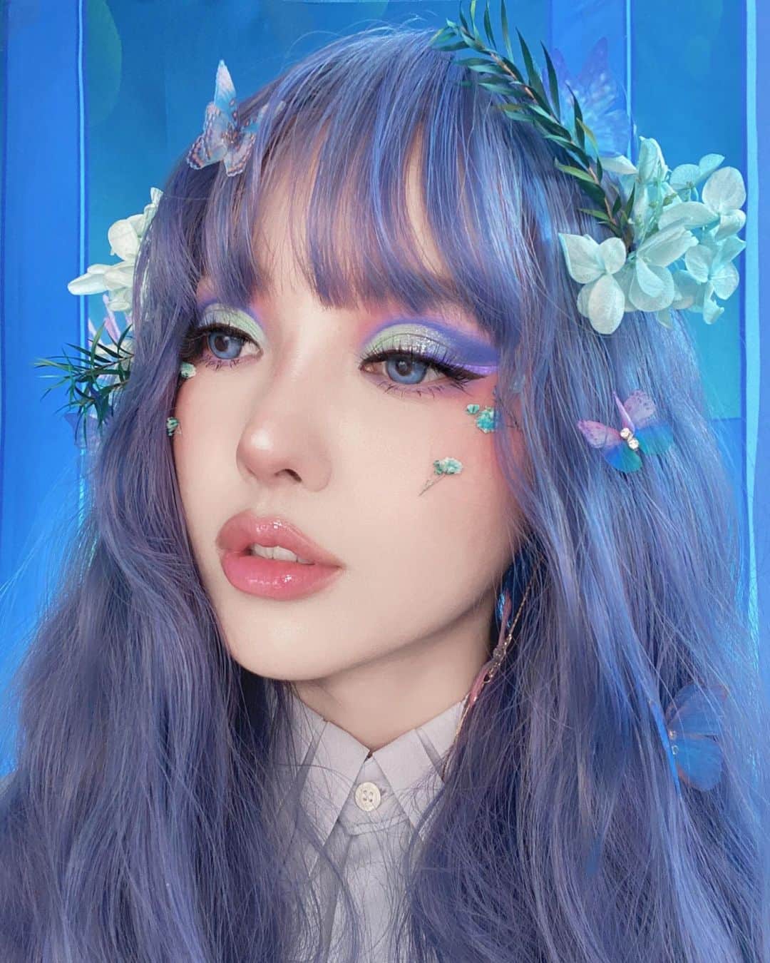 ポニーのインスタグラム：「썸네일 크게 보기! 🦋𝒷𝓁𝓊𝑒 𝒹𝓇𝑒𝒶𝓂🦋」