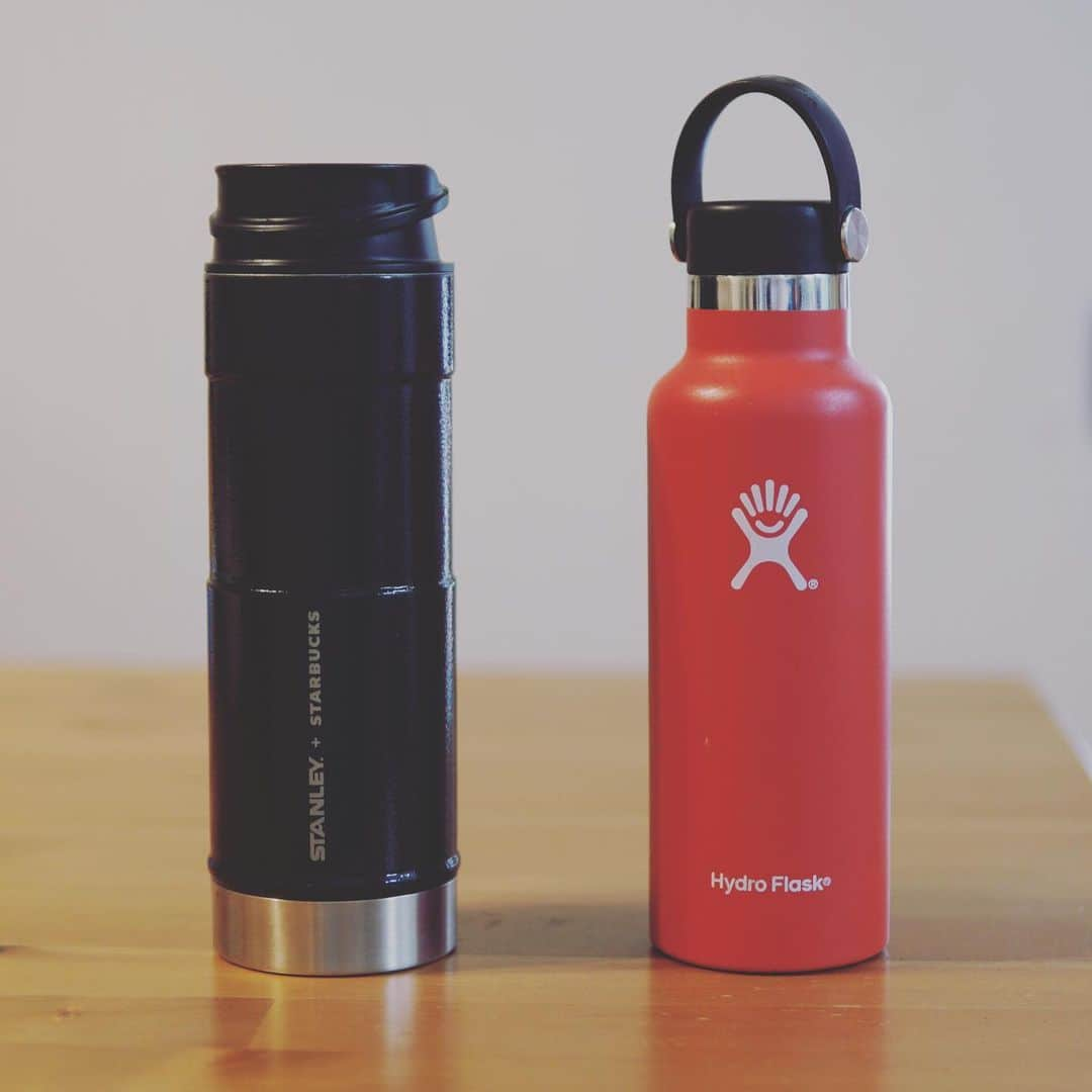 西野誠さんのインスタグラム写真 - (西野誠Instagram)「#水筒 #hydroflask #stanley #starbucks #つぶまる #丸八製茶場」1月19日 20時36分 - makotonishino