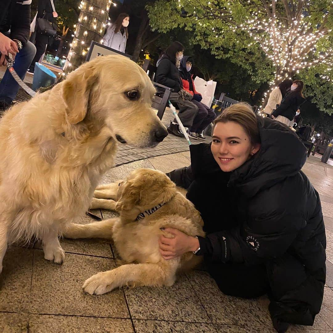 八巻セイラさんのインスタグラム写真 - (八巻セイラInstagram)「Making some friends in Ebisu 🐕  Can’t wait until I get to meet my bestie one day.  恵比寿でお友達作ってきた🍀  #恵比寿 #お散歩 #お友達作り #ゴールデンれとリバー #兄弟 #ガーデンプレース #ゴルフ女子 #stellamccartney #makingfriends #doggo #ebisu #tokyo」1月19日 21時01分 - sarahyamakibranch