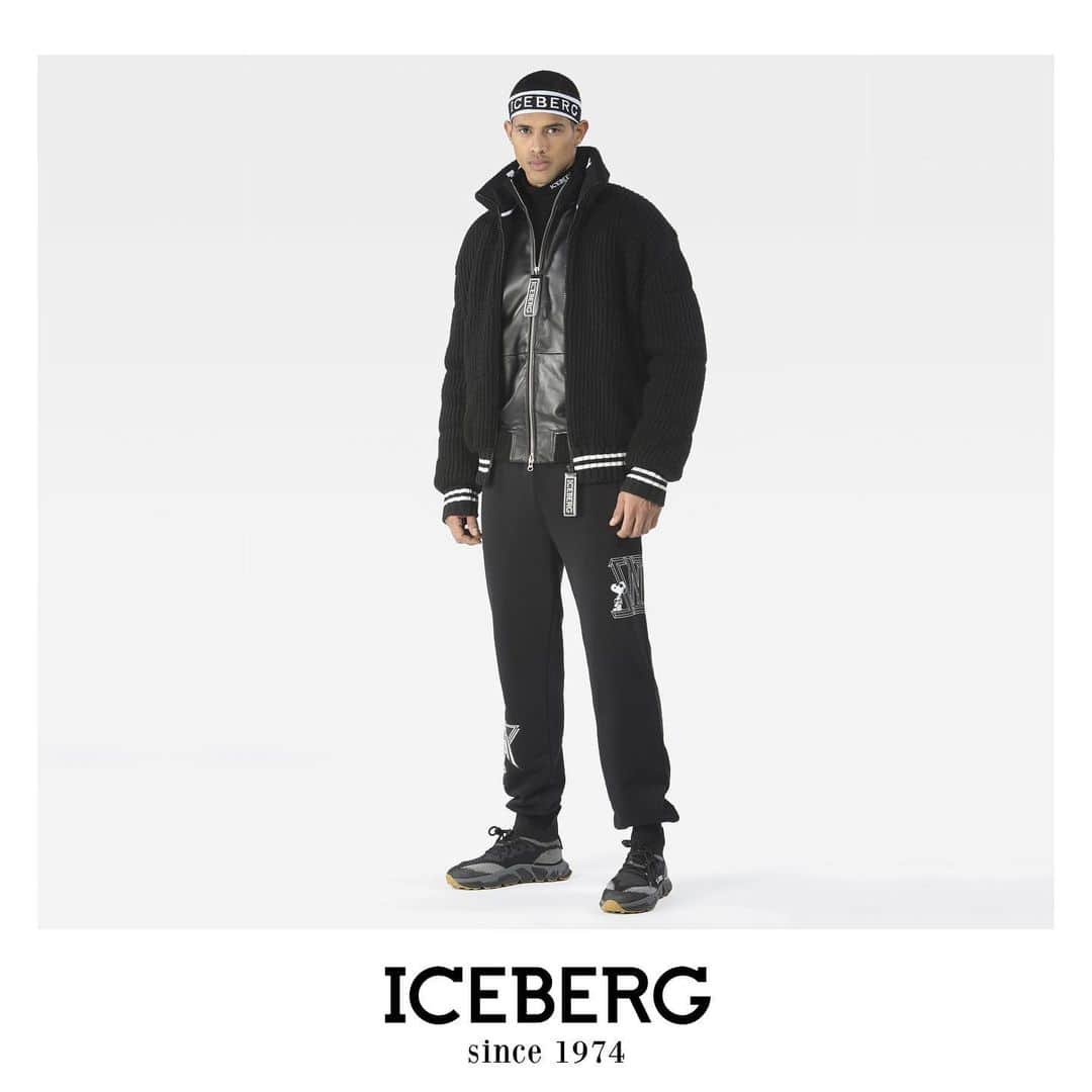 アイスバーグのインスタグラム：「Introducing the #FW21 #Iceberg 1974 collection by @jameslonglondon # MFW @cameramoda @_jonas_barros @ohwjohnny @mor_mbaw」