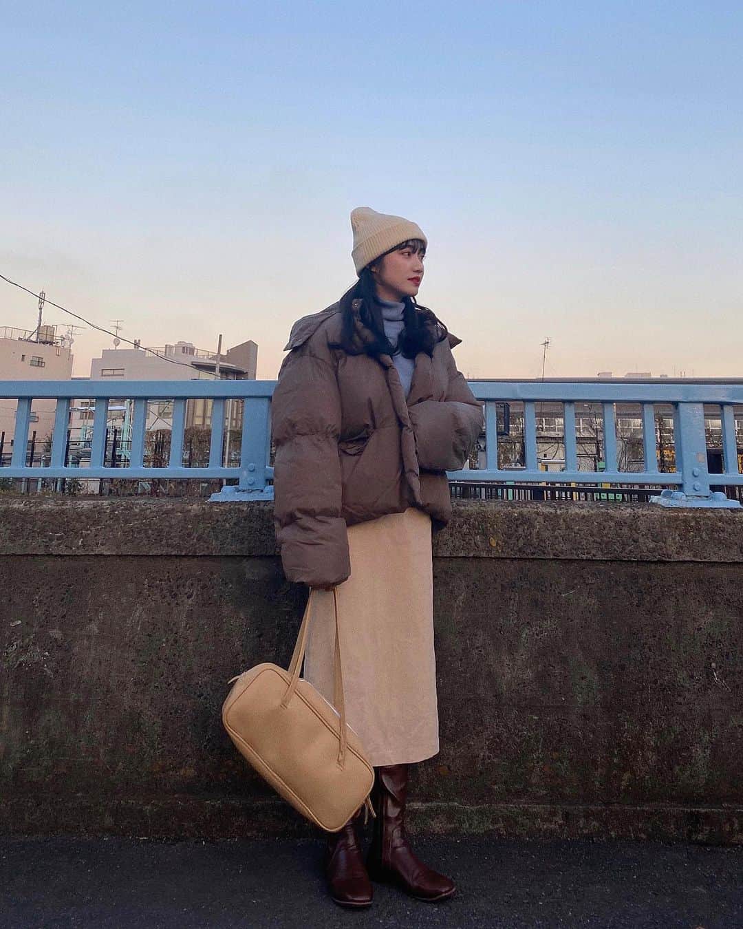 河﨑莉奈さんのインスタグラム写真 - (河﨑莉奈Instagram)「今日寒かったねぇ🤧 でもやっぱり冬が好き🤍❄️」1月19日 21時49分 - rinya5588
