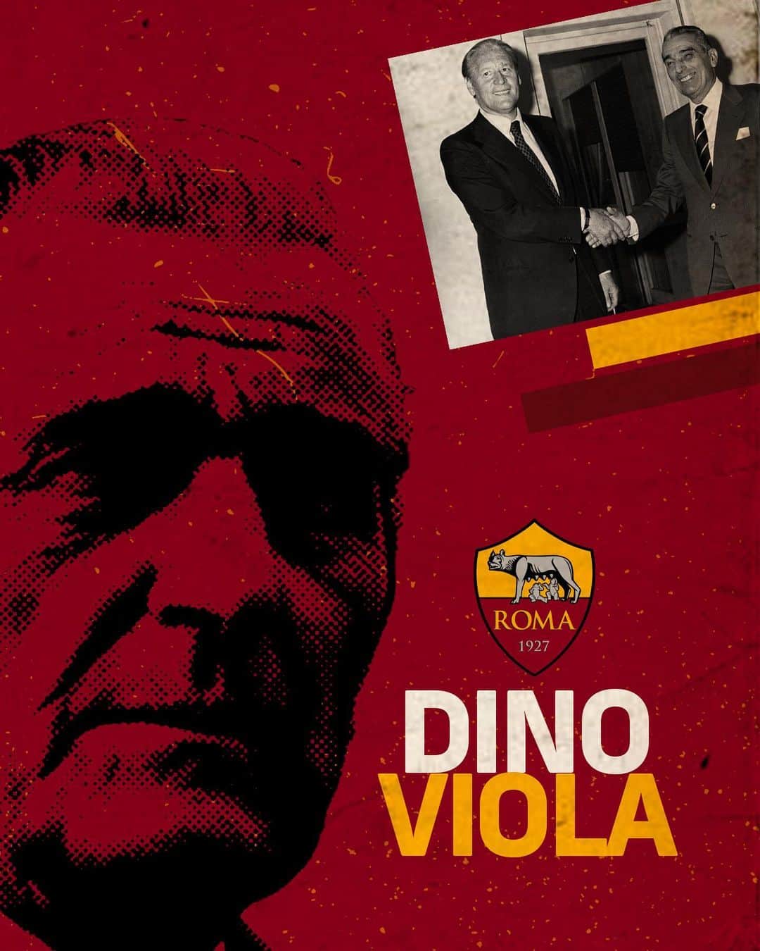ASローマさんのインスタグラム写真 - (ASローマInstagram)「𝗟𝗢𝗗𝗘 𝗔 𝗧𝗘 𝗗𝗜𝗡𝗢 𝗩𝗜𝗢𝗟𝗔 💛❤️⁣ ⁣ Remembering the club's former president Dino Viola, who passed away 30 years ago today. #ASRoma」1月19日 22時23分 - officialasroma