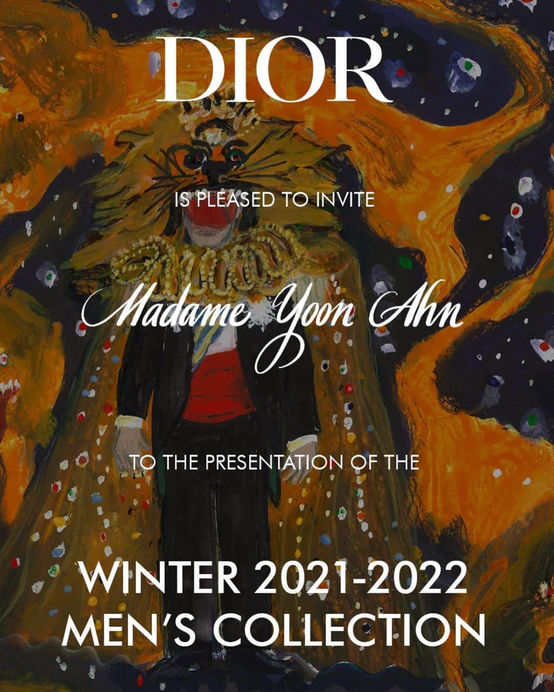 YOONのインスタグラム：「TUNE IN ▶️ 1.22.2021 2pm Paris time  ▶️ Dior.com」