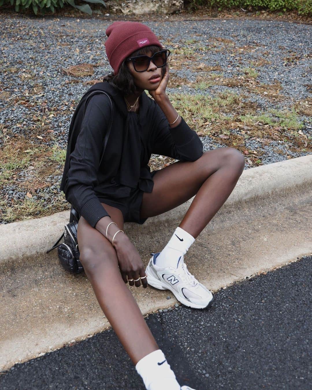 ラグ&ボーンのインスタグラム：「Pit stop in the Knit Lounge Set. @lefevrediary」
