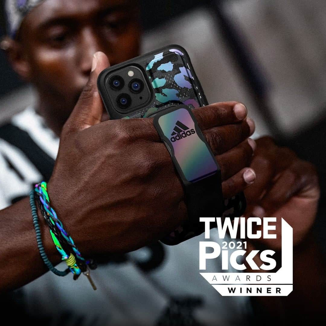 Telecom Lifestyleのインスタグラム：「Our adidas Grip Case won a TWICE Picks Award during CES 2021!  Want to know why? Our Grip Case can be used as grip, portrait stand or landscape stand. Perfect for working out or multi-tasking while on-the-go. Order yours now on www.adidascases.com -- #heretocreate #adidasrunning #adidastraining」