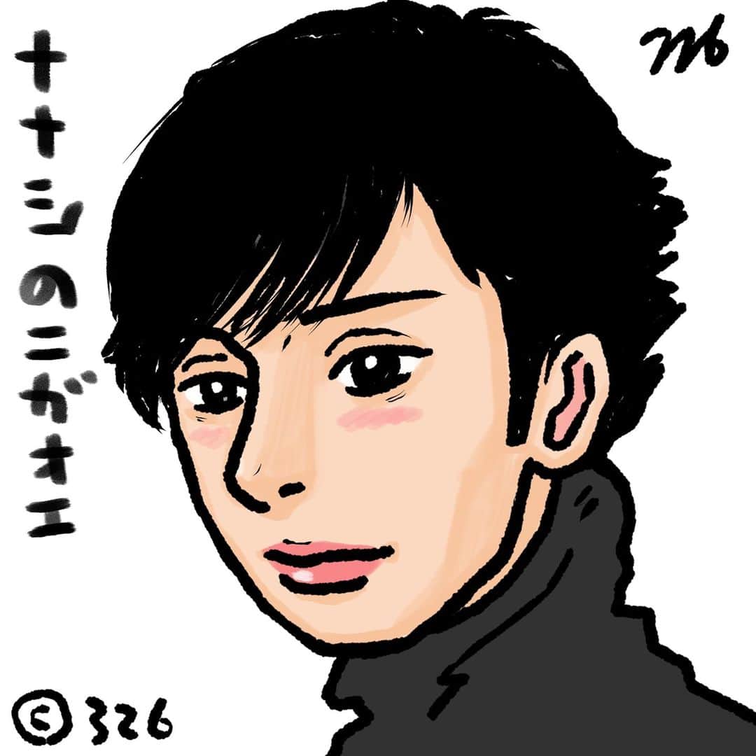 326のインスタグラム：「ななしの似顔絵1/20 昨日の答えは羽生善治さんでした。時代を変えた天才です。自分の好きな事以外、無関心な方ってカッコいいです。…それに比べて俺って奴は… amzn.to/3lV42cc amazon.co.jp/dp/4344036107/…  amazon.co.jp/dp/4908059063/… amazon.co.jp/dp/4861132150/… amazon.co.jp/dp/B07MGSH1TN/ …」