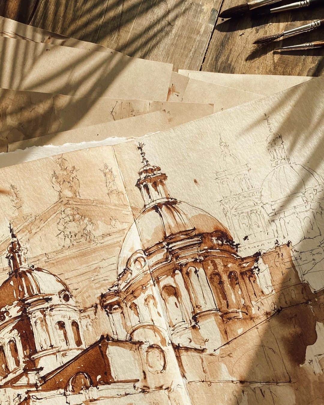 のインスタグラム：「One of my recent sketches」