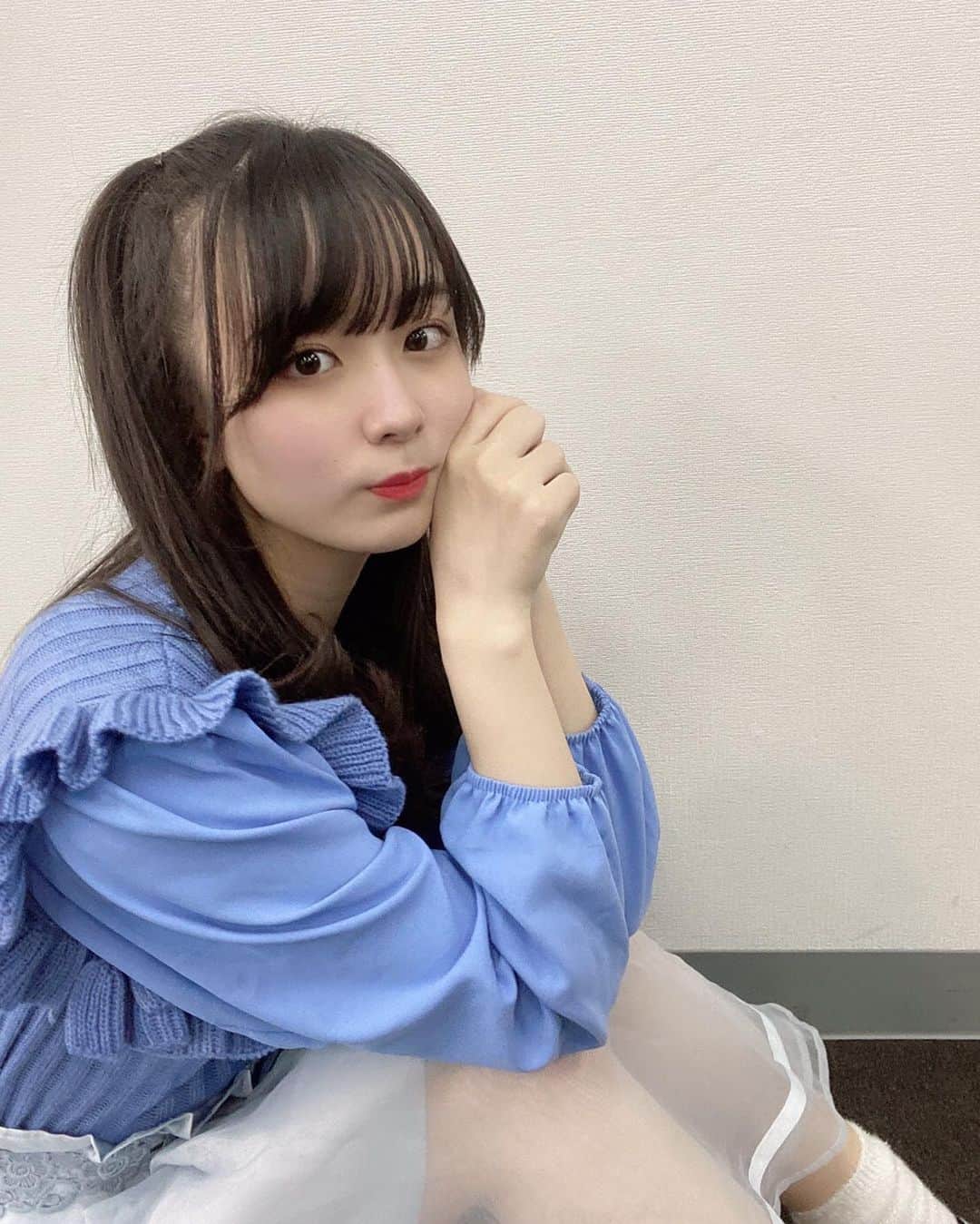 高田もものインスタグラム：「. 明日も一緒に楽しもうね！！！ . かしこ . #高田もも #かみやど #ひらがなかみやど #アイドル #あいどる #idol #japaneseidol #かしこってなに #かしこ #ハーフツイン #blueoutfit #ミスid2021 #ミスid #instagood #instagram」
