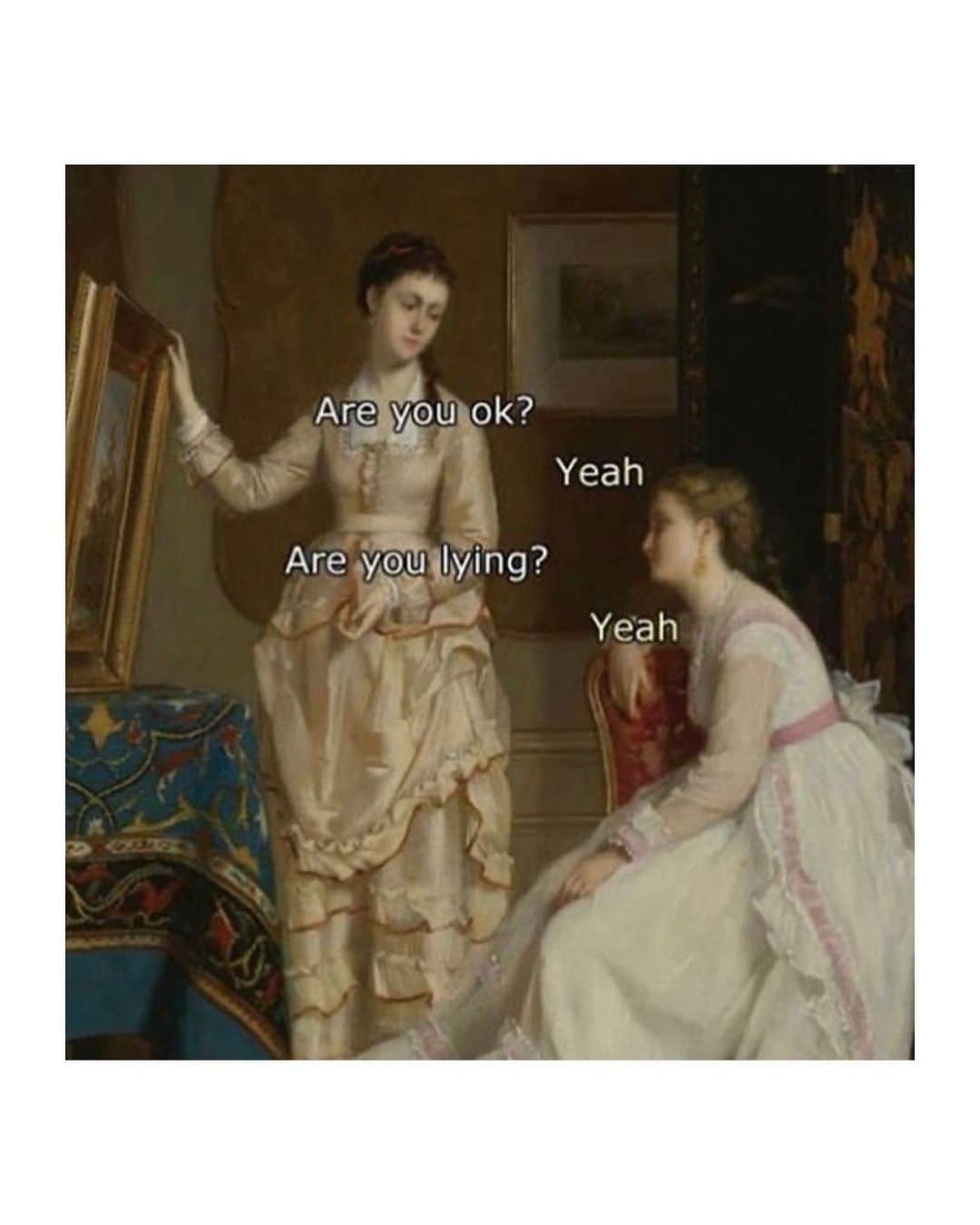 メリル・デイヴィスのインスタグラム：「Gotta love that friend who always just knows... 💙 •••  Via: @ancient_memez」