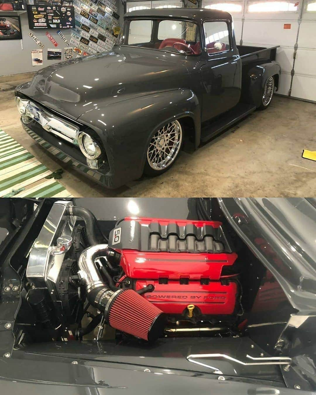 Classics Dailyさんのインスタグラム写真 - (Classics DailyInstagram)「#ClassicsFeature _____ 1956 Ford F100 with a Coyote swap. @vision.one01 _____ #classiccar #musclecar #americanmuscle #hotrod #protouring #prostreet #restomod #classicsdaily #streetrod #streetcar #customcar #hotrods #streetrods #ford #f100 #coyote」1月20日 11時00分 - classicsdaily