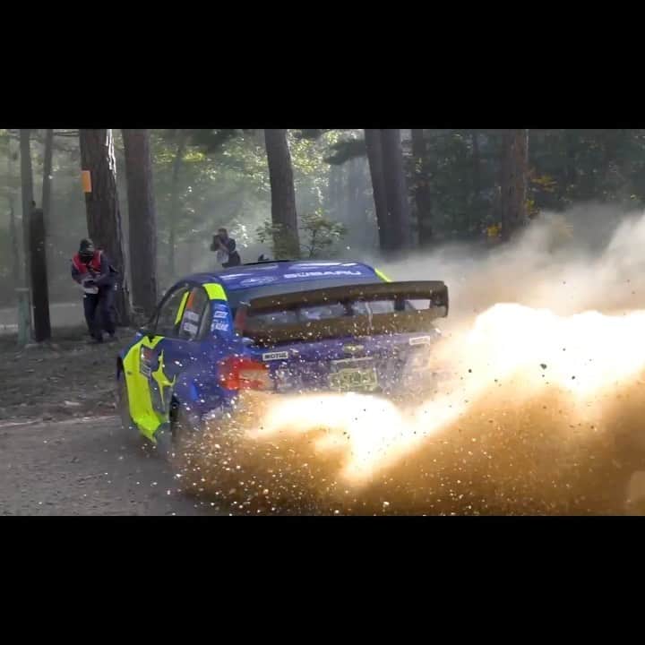 のインスタグラム：「#Subaru Rally Technique #15: ﻿Long Slide Dorifuto 🚘💨💨💨 ﻿ ﻿Often used by #TravisPastrana. #Subaru #Rally #Rallye #ARA_Rally  ﻿」