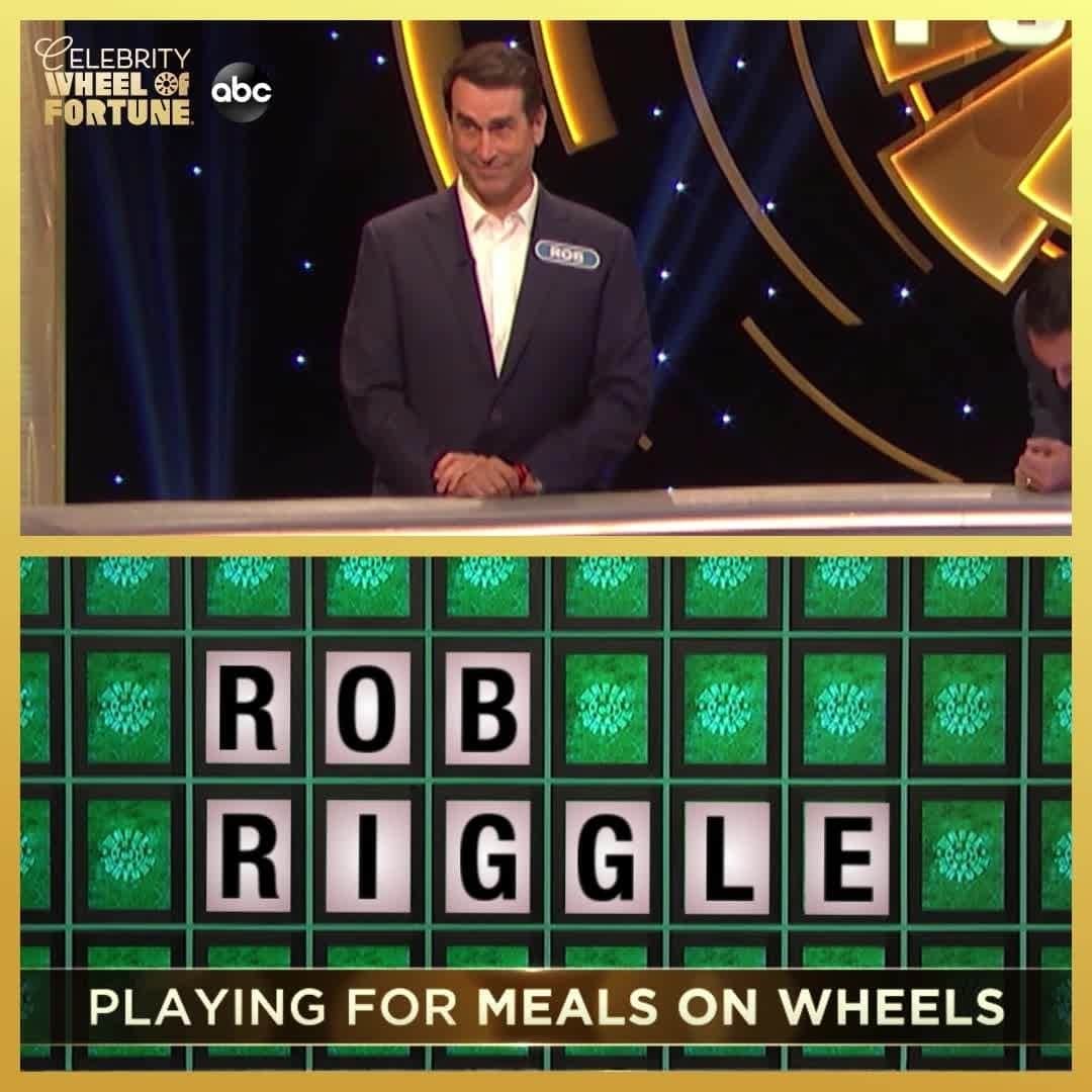 アメリカン・ブロードキャスティング・カンパニーのインスタグラム：「We'd like to solve! 🤩 Don't miss @robriggle playing for @mealsonwheelsamerica on Thursday's #CelebrityWheelOfFortune!」