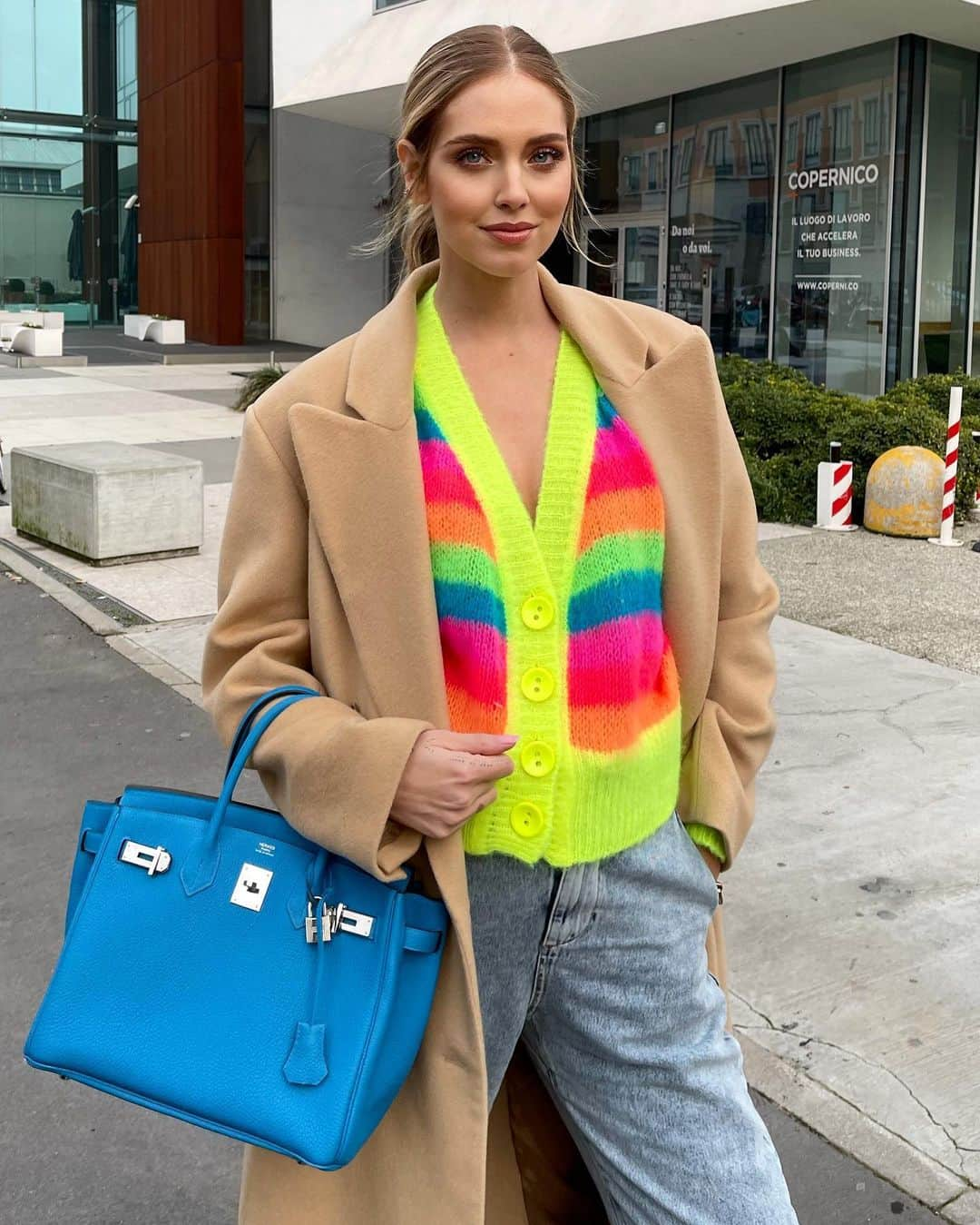 キアラ・フェラーニさんのインスタグラム写真 - (キアラ・フェラーニInstagram)「Today after set 💖」1月20日 3時16分 - chiaraferragni